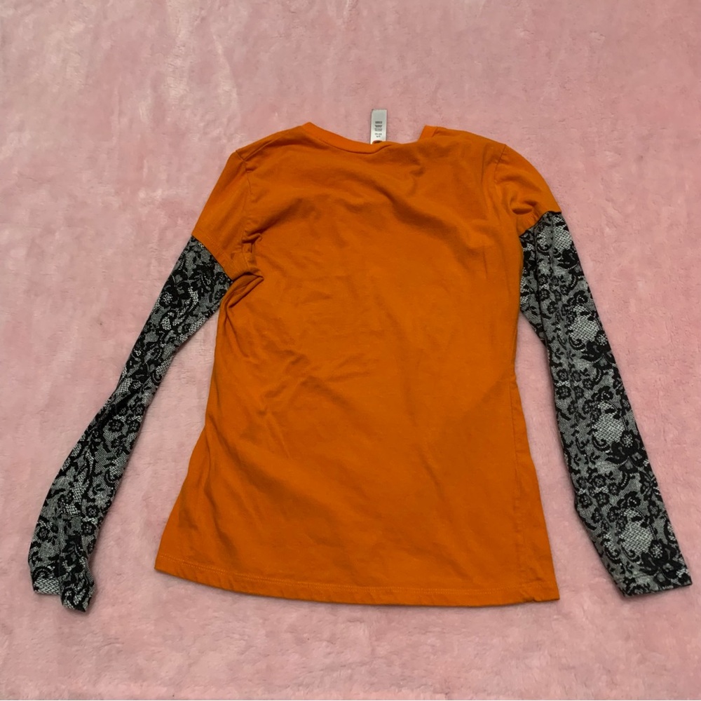 Skull Halloween y2k long sleeve top - Picture 2 of 2